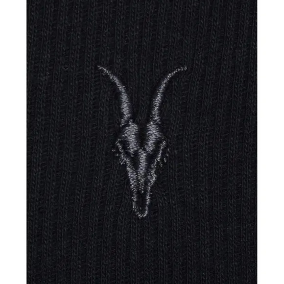 NIB All Saints Men's 2pk Organic Cotton Ribbed Tank tops - Black Small - Picture 4 of 7